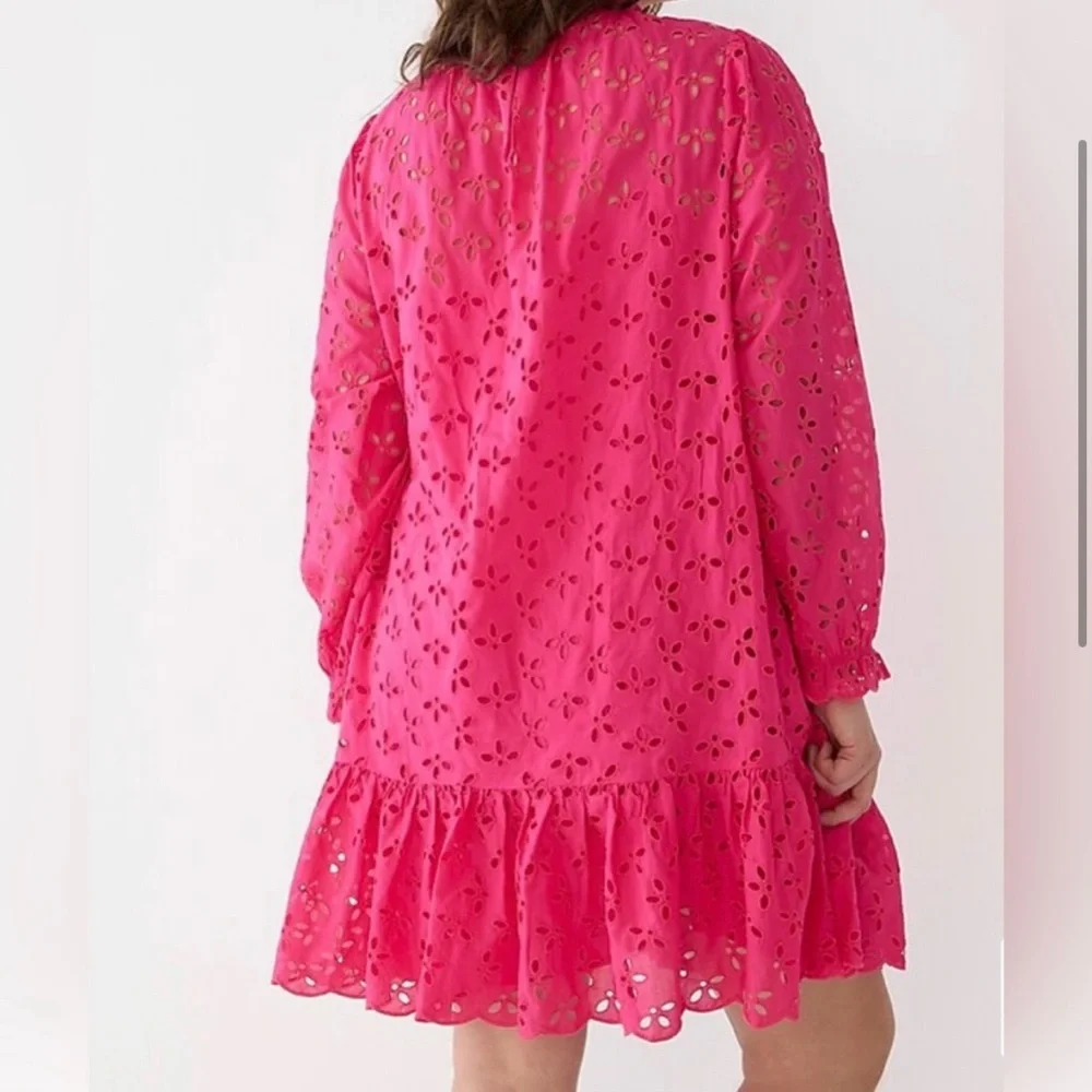 J.crew Ruffleneck Mini Dress Size ST - Picture 3 of 13